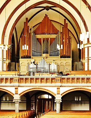 Dresden Blasewitz, Heilig-Geist-Kirche, Eule Orgel.jpg