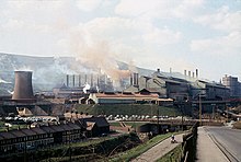 Ebbw Vale Steelworks in 1969, by this time under the control of British Steel Corporation