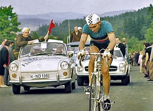 Record winner Eddy Merckx won Liège–Bastogne–Liège five times.