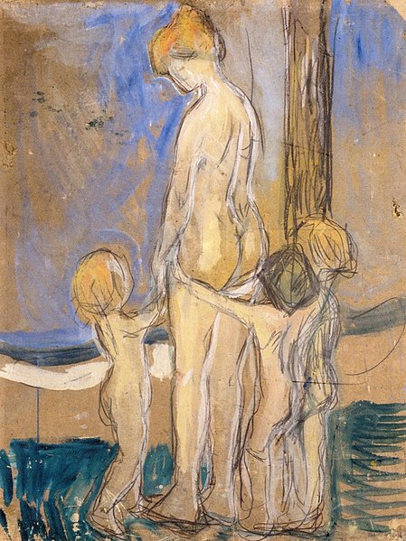 File:Edvard Munch - Woman With Children.jpg