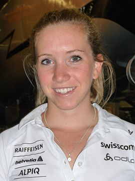 Elisa Gasparin at the Swiss Ski Handover Day in Dübendorf, October 2011