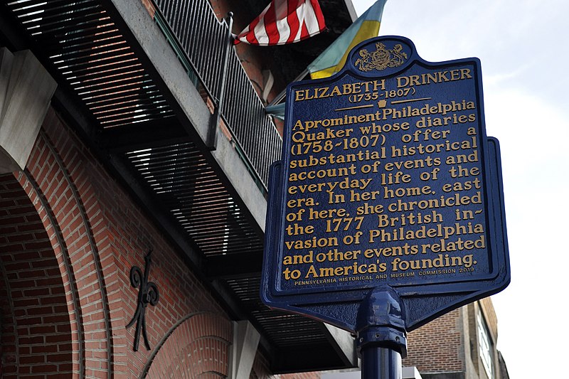 File:Elizabeth Sandwith Drinker historical marker at 147 N 2nd St Philadelphia PA (DSC 4806).jpg