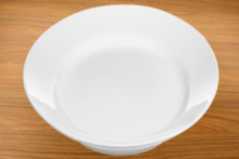 An empty plate.