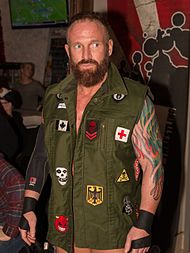 Eric Young (pictured in 2015), walked into Victory Road as Impact World Champion. Eric Young at Alpha1 Dec 2015.jpg