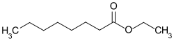 Formula strutturale di etil ottanoato