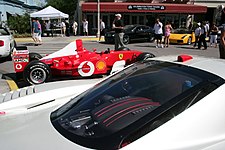 Engine cover (notice the rear view camera mounted on the roof)