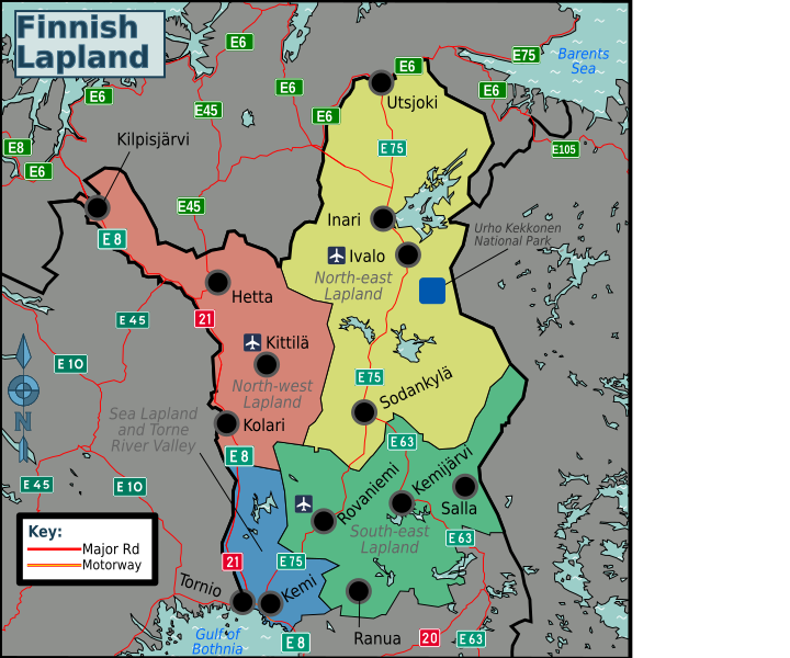 File:Finnish Lapland regions map.svg