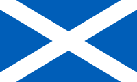 The flag of Scotland