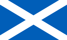 Scottish Saltire (St Andrew's Cross) Flag of Scotland.svg