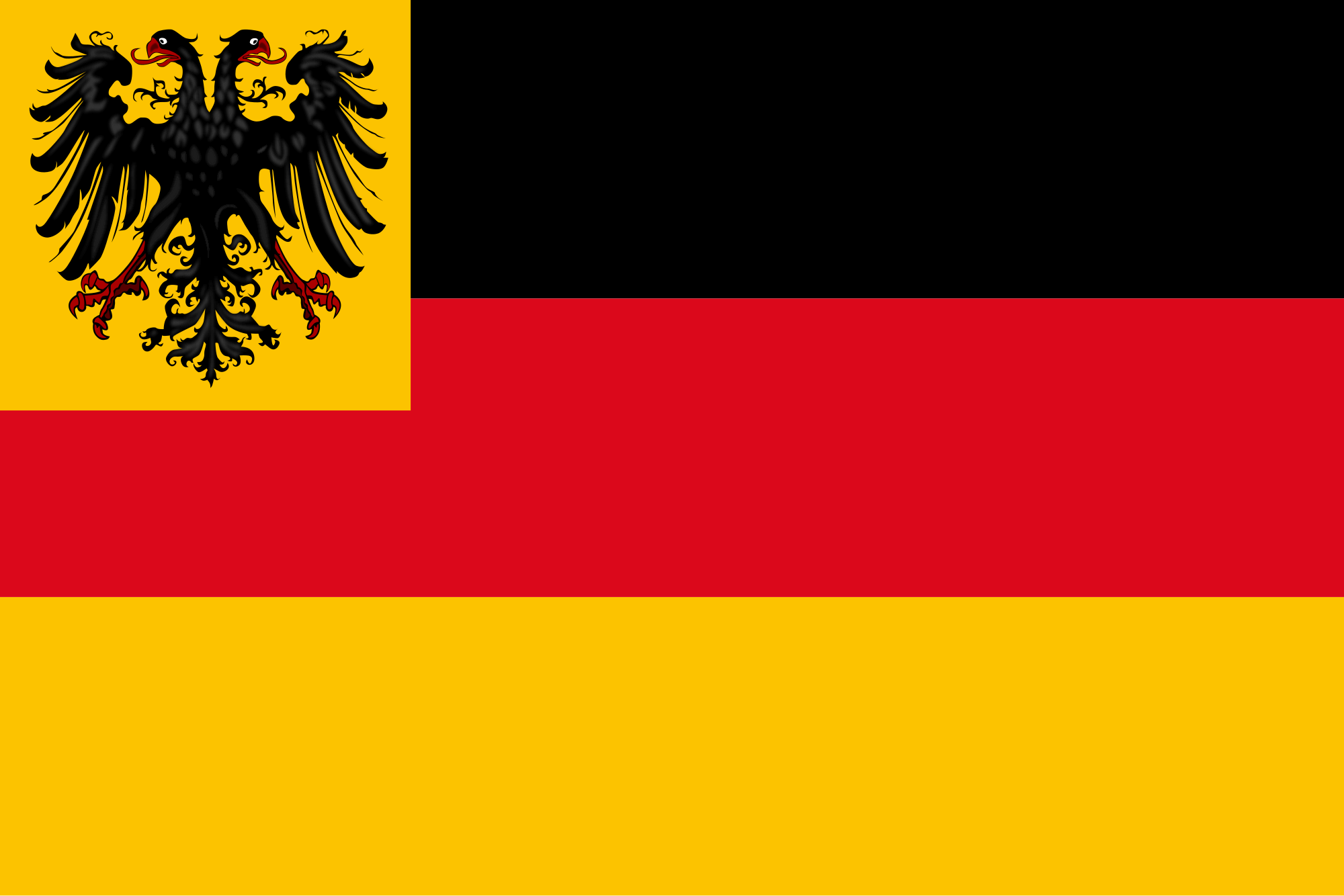 German Flag with Eagle - Germany Flag 