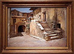 1886ː Italian courtyard