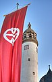 Deutsch: Schlossturm mit Flagge