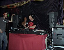 Fred Everything DJing at a nightclub in Santa Ana Heights, California