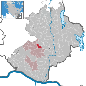 Poziția Fuhlenhagen pe harta districtului Herzogtum Lauenburg