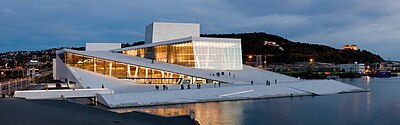 2008 Culture of the Year: Oslo Opera House, Norway, by Snohetta Full Opera by night.jpg