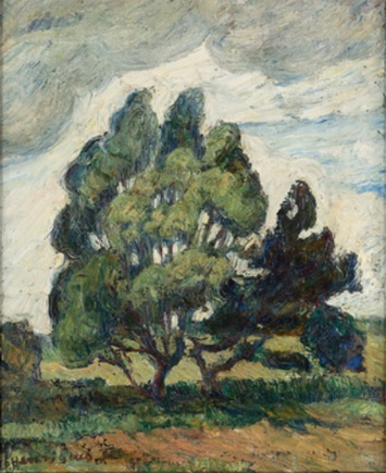 Gammelt træ, 1916