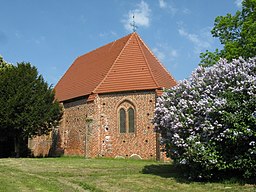 Church in Gammelin, district Ludwigslust-Parchim, Mecklenburg-Vorpommern, Germany