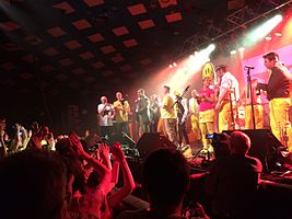 Colonel Mustard & the Dijon 5's set at Glasgow Barrowlands on 5 March 2016.