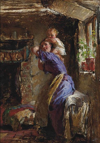 File:George Elgar Hicks - Playtime.jpg