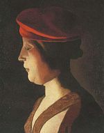 Georges de La Tour Bir Kadının Başkanı (parça) Bölüm Müzesi Georges-de-La-Tour Vic-sur-Seille.jpg