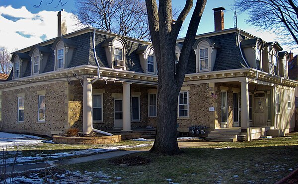 The 1850 cobblestone Gifford-Davidson House