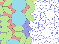 Girih karolarının oluşan bir döşeme (tesselasyon).