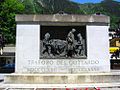 Denkmal für die beim Bau des Gotthardtunnels verunglückten Arbeiter am Bahnhof von Airolo, von Vincenzo Vela
