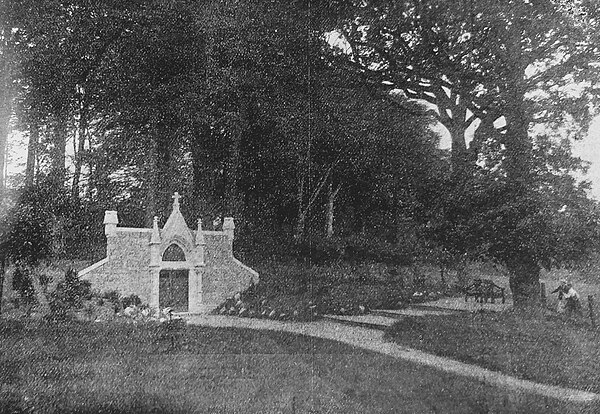 Grave of Field Marshal von Waldersee near Stöfs around 1906