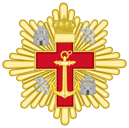 File:Grand Cross of the Naval Merit (Spain) - Red Decoration.svg