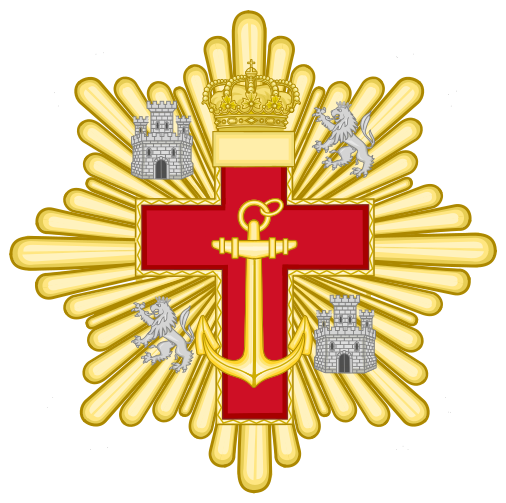 Fichier:Grand Cross of the Naval Merit (Spain) - Red Decoration.svg