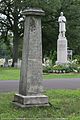 Grave marker for Horatio Nelson Ball and father, Joseph Ball, Jr., Grandville Cemetery, MI, USA.