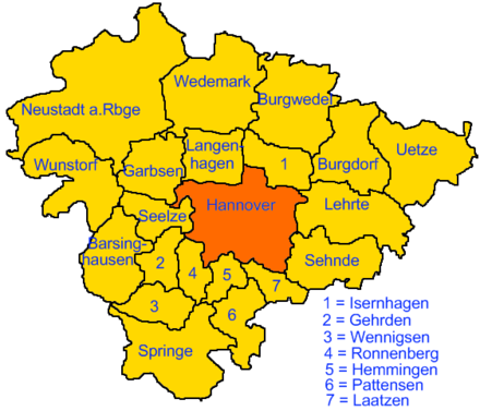 Hannover in the Hannover Region