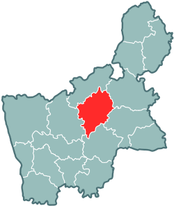 Location of Ļidas rajons