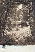 Henri Biva, Aprés-midi à Villeneuve-l'Etang, Salon 1906, postcard