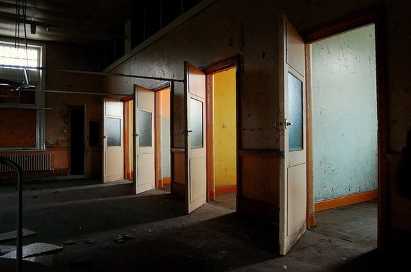 Solitary confinement cells at High Royds Hospital, Menston, West Yorkshire