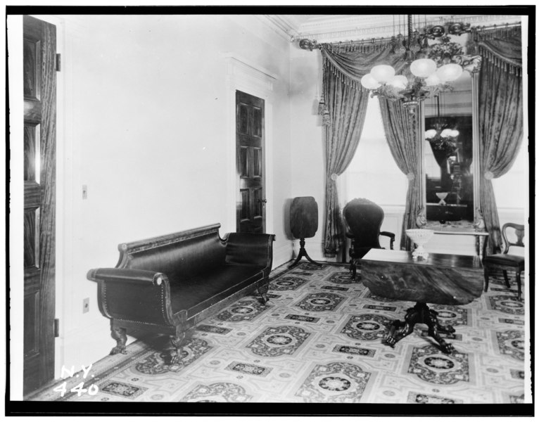 File:Historic American Buildings Survey, Wohlfahrt Studio, Photographer May 25, 1936, FRONT PARLOR LOOKING TOWARD WINDOWS. - Seabury Tredwell House, 29 East Fourth Street, New York, HABS NY,31-NEYO,30-14.tif