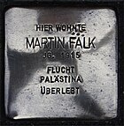 Hofheim am Taunus Wallau Stolperstein Taunusstraße 25 Martin Falk.jpg