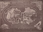 Stary Zamek w Grodnie na fresku z poł. XVII wieku