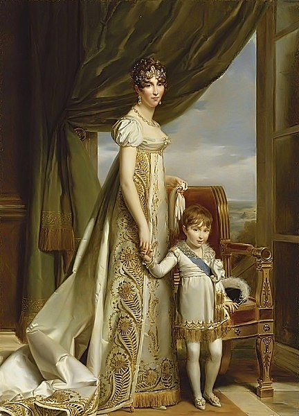 File:Horthense et son fils le prince de Hollande (Napoléon-Charles).jpg