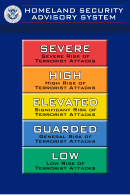 Homeland Security Advisory System scale American 