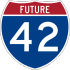 Interstate 42 Markierung