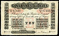 Brit indiai (Government of India) 1910-es kibocsátású 10 rúpiás.