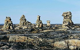 Inukshuks de Enukso Point