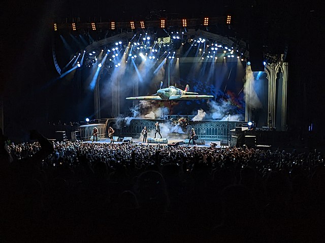 Iron Maiden performing in Chula Vista, CA on 25 September 2022