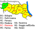 Lage der Provinz in der Region