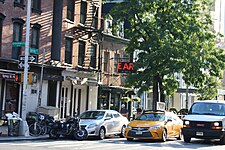 The building, with distinctive sign visible James Brown House (Manhattan).jpg