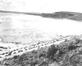 People recreating at the reservoir in May 1958