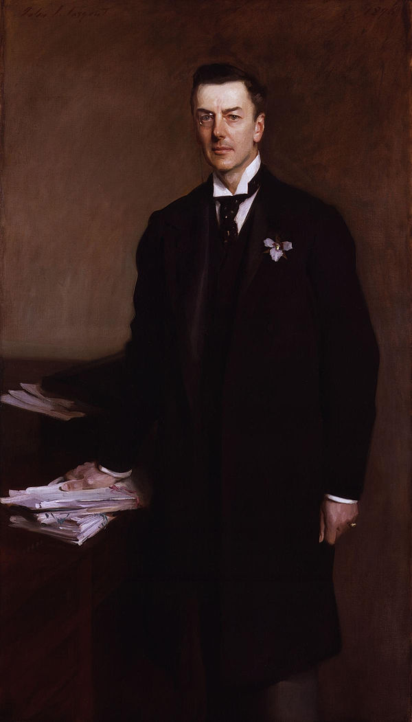 Joseph Chamberlain, head of the "tariff" faction of the party (1896).