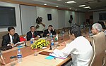 Thumbnail for File:Kamal Nath and the Minister of Commerce, Myanmar, Brig. Gen. Tin Naing Thein at the Second Meeting of India-Myanmar Joint Trade Committee, in New Delhi. The Minister of State for Industry, Shri Ashwani Kumar is also seen.jpg
