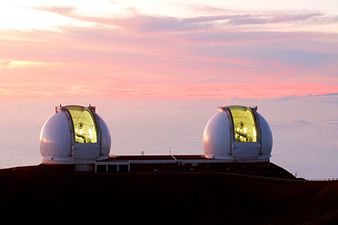 Обсерватория Кека на закате